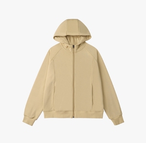 Sudadera con Capucha para Mujer, Color Sólido, Manga Larga, Tejido de Algodón Transpirable, Estilo Casual Otoñal, Corte Regular - Product Image 3