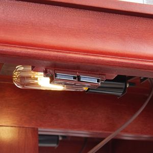 Vetrina Illuminata con Cornice in Legno per Vini, Giocattoli o Esposizione e Conservazione in Soggiorno - Product Image 6