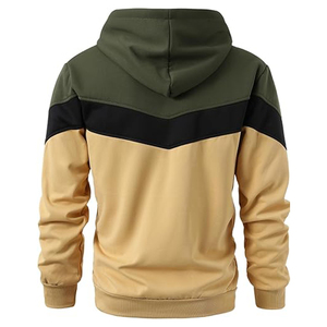 Sweat-shirt à capuche pour homme, manches longues, hiver, multicolore, décontracté, en molleton, 100% coton, avec cordon de serrage, poche kangourou - Product Image 2