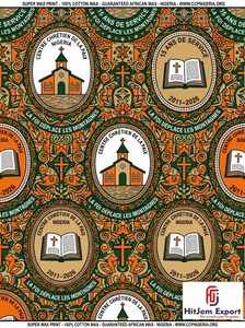 African Wax Print Fabric Manufacturer Customized Church Uniform Anniversary Convention Celebration Fundraising Fabric - Product Image 2