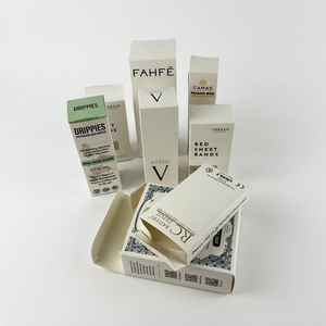 Caja de Empaque Rígida Tipo <span class=keywords><strong>Libro</strong></span> para Pestañas y Macarons, con Cinta Blanca y Estampado en Relieve, Personalizable con Logotipo OEM/ODM, Superventas - Product Image 3