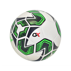 Ballon de football de haute qualité de style nouveau de la marque Oxva Industries, logo personnalisé imprimé à l'écran, pour les entraînements et les matchs en plein air, taille 5 - Product Image 1