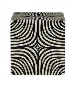 Mesa de Cajones con Incrustaciones de Hueso de ILAHI, Diseño Moderno con Detalles de Ágata, Almacenamiento de Tres Niveles, Mueble Portátil para el Hogar - Product Image 6