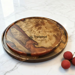 Bandeja Rectangular de Resina Hecha a Mano de Lujo, Pulida, con Patrón Personalizado para Decoración Elegante del Hogar, Venta al Por Mayor - Product Image 4