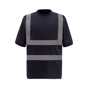 เสื้อยืดนิรภัยสะท้อนแสงป้องกันรอยยับ พิมพ์โลโก้ได้ตามต้องการ ระบายอากาศได้ดี ผลิตจากโพลีเอสเตอร์ สำหรับทุกเพศ เหมาะสำหรับงานอุตสาหกรรม พร้อมตัวเลือกปักลาย - Product Image 3