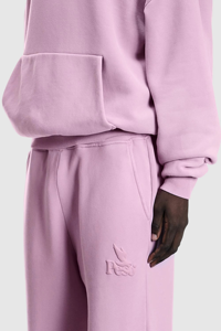 Pantalon de jogging unisexe ample en coton 100% lavé, coupe ouverte, uni, personnalisable, ensemble de survêtement 2 pièces - Product Image 6
