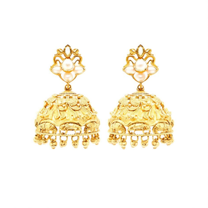 Jadau Kundan Fine Dangle Earrings - Product Image 2