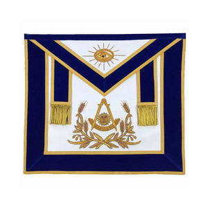 Directo de Fábrica Past Master Mandil Masónico con Bordado de Hilo Dorado para Ceremonia de Logia Azul, Regalia Ceremonial, OEM, Mandiles Masónicos Bordados Personalizados - Product Image 1