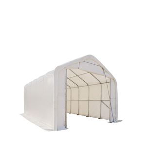 Telo in PVC da 17 once, 4,5 m x 7,6 m, per ripostiglio camper/roulotte con porta anteriore a rullo e parete posteriore chiusa (acciaio zincato a 3 strati) - Product Image 3
