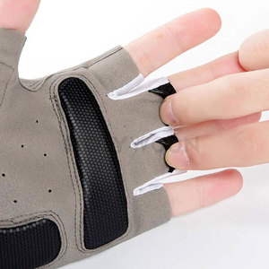Gants de cyclisme d'hiver en cuir légers à demi-doigts pour hommes, respirants et antidérapants, pour le cyclisme longue distance - Product Image 5