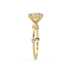 Classic Double Band Oval Lab Grown Diamond <b>Ring</b> 1.00 carat IGI Certified For Women's Fine jewelry <b>Couple</b> Band <b>Rings</b> Wedding <b>Ring</b> - Product Image 4
