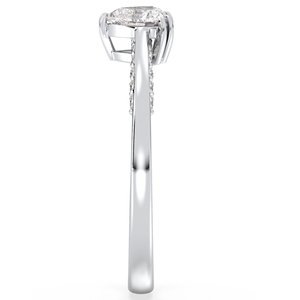 REYES Sleek Heart Shape Design 0.64Ct Moissanite <b>Rings</b> Luxury 925 Sterling Silver Engagement Proposal <b>Fine</b> Jewelry For Her - Product Image 5