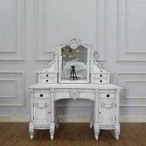 Coiffeuse européenne française en bois massif - Product Image 1