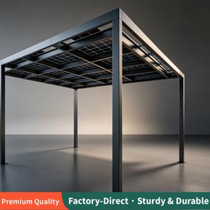 Pérgola Solar Impermeable Bioclimática, Gazebo para Exteriores con Techo de Láminas Motorizadas y Paneles Solares - Product Image 6