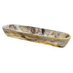 ชามเรซิ่นสีขาวหรูหรา ชามผลไม้ตกแต่งแบบออร์แกนิก ชามตกแต่งโต๊ะอาหารสุดหรูสำหรับตกแต่งบ้าน - Product Image 2