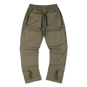 Pantalons cargo en gros, sur mesure, avec grandes poches, pantalons cargo baggy pour hommes, en sergé 100% coton - Product Image 1