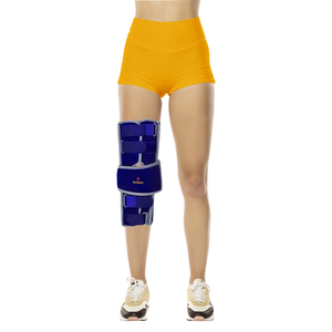 Attelle d'immobilisation du genou réglable de 14 pouces (36 cm) – Stabilisateur de jambe pour la récupération post-chirurgicale, le soutien des blessures et le soulagement de la douleur, confort optimal - Product Image 1