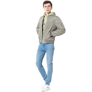 Nueva Chaqueta Bomber Impermeable y Cortavientos para Hombre, con Logotipo Frontal, Colores y Tallas Personalizadas, Servicio OEM, Precio Bajo, Venta al Por Mayor - Product Image 6