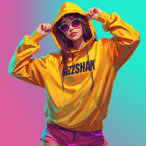 Sweat-shirt unisexe en molleton épais 460g, tricoté, grande taille, 100% coton, écologique, séchage rapide, avec logo personnalisé sur le devant - Product Image 3