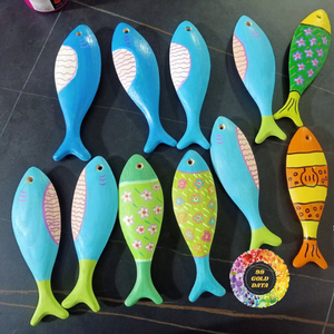 Eco-Friendly Handmade Durable Reusable Mediterranean Fish Wooden Wall Hanging <b>Ornament</b> for Cafe Shop Decoration-CARYLN - Product Image 4