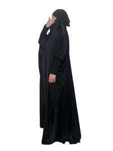 Robe décontractée en mousseline de soie taille unique pour burqa niqab, tenue deux pièces, longueur au sol, manches longues, Bangladesh - Product Image 4