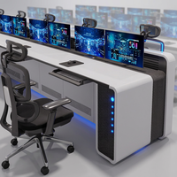 Système de console modulaire pour salle de contrôle, mobilier de studio, bureau de diffusion, poste de travail d'opérateur 911, console de solution professionnelle