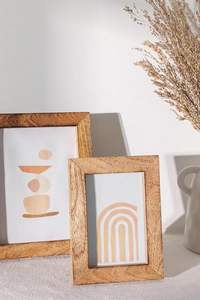 Marcos de Fotos Boho al por Mayor, Marcos de Fotos de Madera Tallada de Estilo Rústico MDF para Montar en la Pared o de Sobremesa - Product Image 5