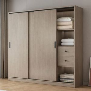 Armoire modulaire sur mesure JY Project en bois du Vietnam, grande capacité, RTA, style européen, gain de place, dressing, mobilier de maison - Product Image 5