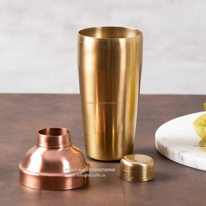 Copper Bar <b>Shakers</b> Fashionable Trending Design <b>Cocktail</b> Wine Bottle <b>Shaker</b> Set Customizable Metal Material - Product Image 3