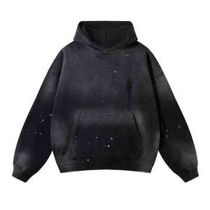 Premium Plain Hooded Sweatshirt Comfortable Pullover Hoodie Long Sleeve Soft Material Daily Wear Apparel - Product Image 2