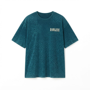 เสื้อยืดโอเวอร์ไซส์ผ้าฝ้ายเนื้อนุ่ม ปักโลโก้สไตล์สตรีทแวร์  แบบย้อมสีเอซิด ซักได้  สำหรับผู้หญิง  รับผลิตตามสั่งขายส่ง - Product Image 5