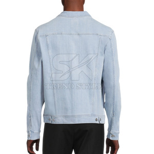 Servicios OEM, Chaqueta Vaquera Lisa para Hombre de Diseño Personalizado de Alta Calidad, Chaqueta Vaquera Transpirable de Invierno para Hombre, Nuevo Diseño - Product Image 3