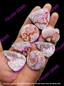 FAIJAN GEMS Pierres précieuses naturelles de haute qualité (Opale Jaspe Rosita) Cabochons toutes formes mélangées, tailles et poids personnalisables, certifiées par un tiers - Product Image 5