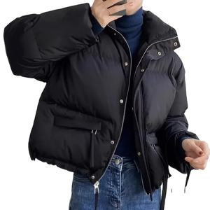 Femmes automne hiver décontracté lâche coton rembourré veste chaud bouffant manteau col montant imprimé techniques respirant doublure en Nylon - Product Image 1