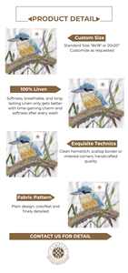 Scène de nid d'abeille, la broderie délicate transmet une chaleur familiale douce et confortable. - Product Image 2