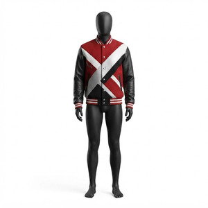 Vestes de baseball à manches longues pour hommes, style varsity, pour vêtements de mode d'extérieur, fabrication directe en usine, vente directe. - Product Image 1