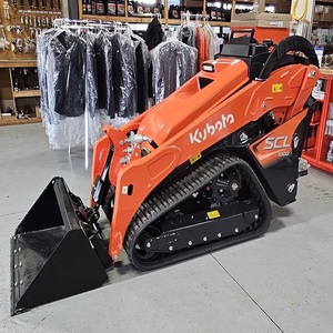 Used Kubota SCL1000 Mini Front Skid Steer Loader-Compact <b>Stand</b> On Track Loader with 24.8 HP Diesel <b>Engine</b> - Product Image 6