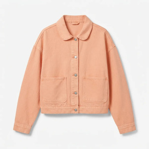 Veste en jean personnalisée pour femmes, denim lourd 600 g/m², pour les détaillants, vente en gros, directement de l'usine, en vrac - Product Image 6