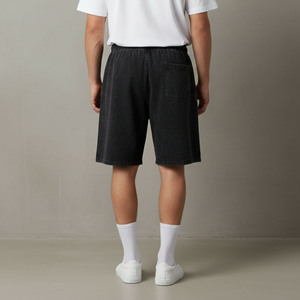 Shorts pour hommes 2026 en coton 100% couleur unie, écologiques, confortables et tendance avec poches latérales – Nouvelle collection - Product Image 2