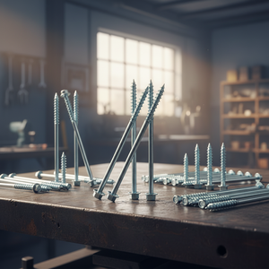 สกรูเกลียวบางหัวหกเหลี่ยมเหล็กกล้าคาร์บอนชุบสังกะสี คลาส 4.8 และ 6.8 ขนาดเมตริก M6-M12 มาตรฐาน DIN/ANSI PDC - Product Image 1