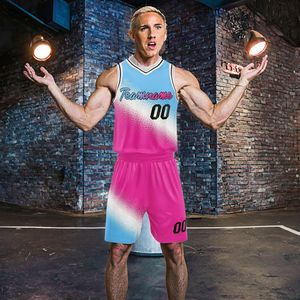 Ensemble Maillot et Short de Basketball Unisexe Personnalisé en Polyester Respirant à Mailles Ultra-Fines, Anti-Transpiration, Sublimé, Grandes Tailles - Product Image 3