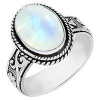 Bague solitaire ovale en argent sterling 925 Gourik avec œil de tigre, style bohème du Sud-Ouest, oxydée, pour femme, à porter au quotidien
