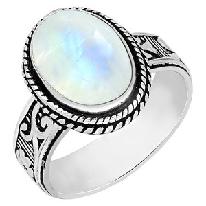Bague solitaire ovale en argent sterling 925 Gourik avec œil de tigre, style bohème du Sud-Ouest, oxydée, pour femme, à porter au quotidien - Product Image 5