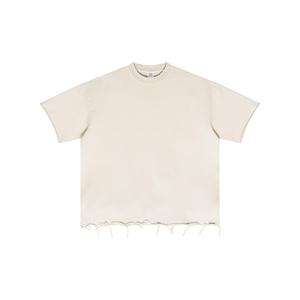 เสื้อยืดทรงโอเวอร์ไซส์ผ้าคอตตอน 100% หนัก 350 กรัม สไตล์สตรีทแวร์สำหรับผู้ชาย รุ่นใหม่ล่าสุด ล้างสีแบบแอซิดวอช  รับสกรีนลายตามสั่ง - Product Image 5