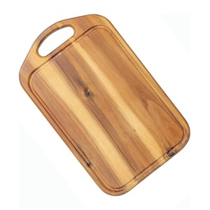 Planche à découper rectangulaire en bois de haute qualité avec poignée pour usage en cuisine - Product Image 5