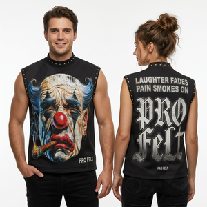 Débardeur sans manches gothique punk personnalisé tendance, imprimé sur mesure, style streetwear vintage rock pour homme – Meilleure vente - Product Image 2