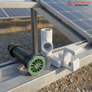 Hydroplus International - Juego de boquillas rociadoras 360 D para limpieza de paneles solares, conector en T de UPVC, abrazadera en L para techos - Product Image 5