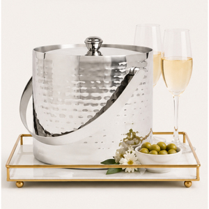 Seau à glace martelé en acier inoxydable écologique et moderne avec poignée pour refroidisseur à vin, idéal pour bars, fêtes, hôtels, restaurants - Prix usine - Product Image 6