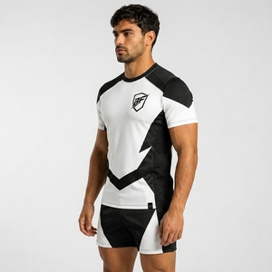 Custom Rugby Uniform Shorts Set Sublimated Team Uniform Breathable Quick Dry Polyester Sportswear Unisex with OEM Service - Product Image 6
