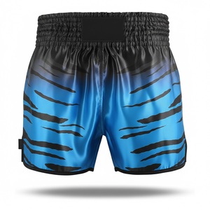 Shorts de combat MMA unisexes personnalisés par sublimation, extensibles dans 4 directions, séchage rapide, évacuation de l'humidité, 240g, pour BJJ, Kickboxing, haute qualité - Product Image 3